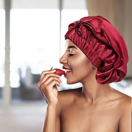 Bonnet en satin