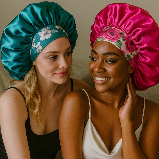 Bonnet en satin 