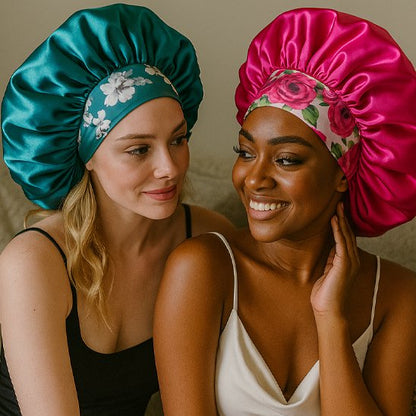 Bonnet en satin 