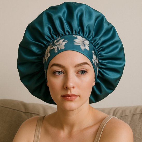 Bonnet en satin 