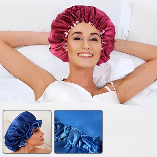 Bonnet en satin 
