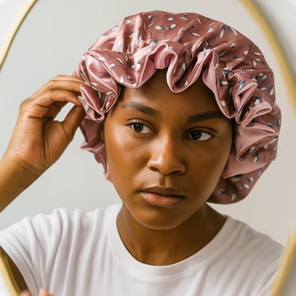 Bonnet en satin 