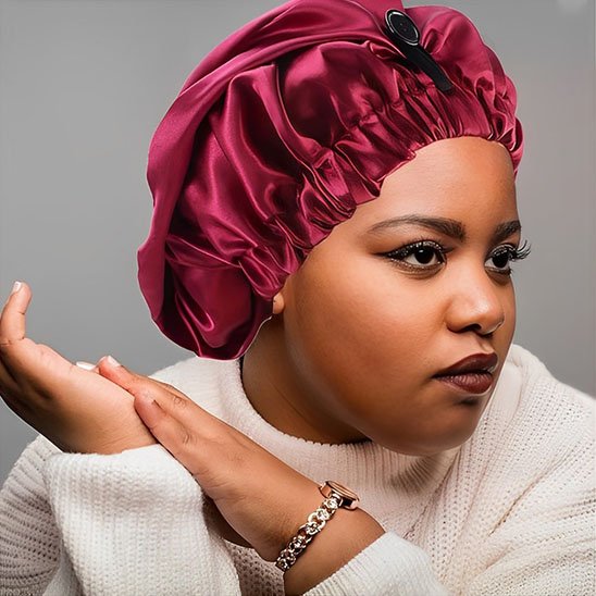 Bonnet en satin