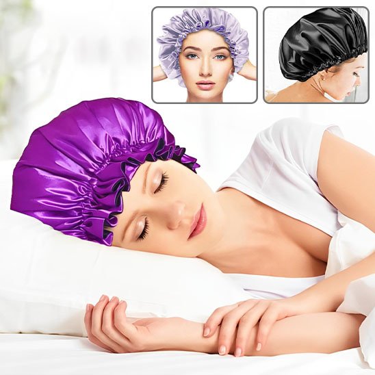 Bonnet en satin 