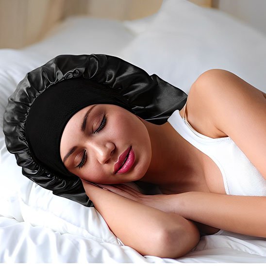 Bonnet en satin