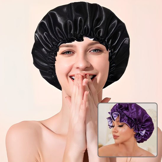 Bonnet en satin 
