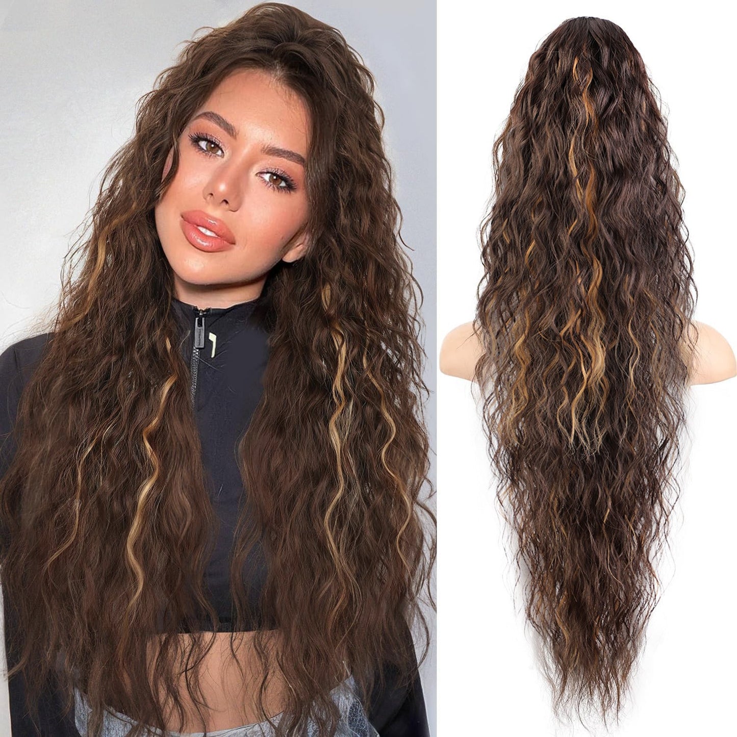Water Ripple Long Curly Hair