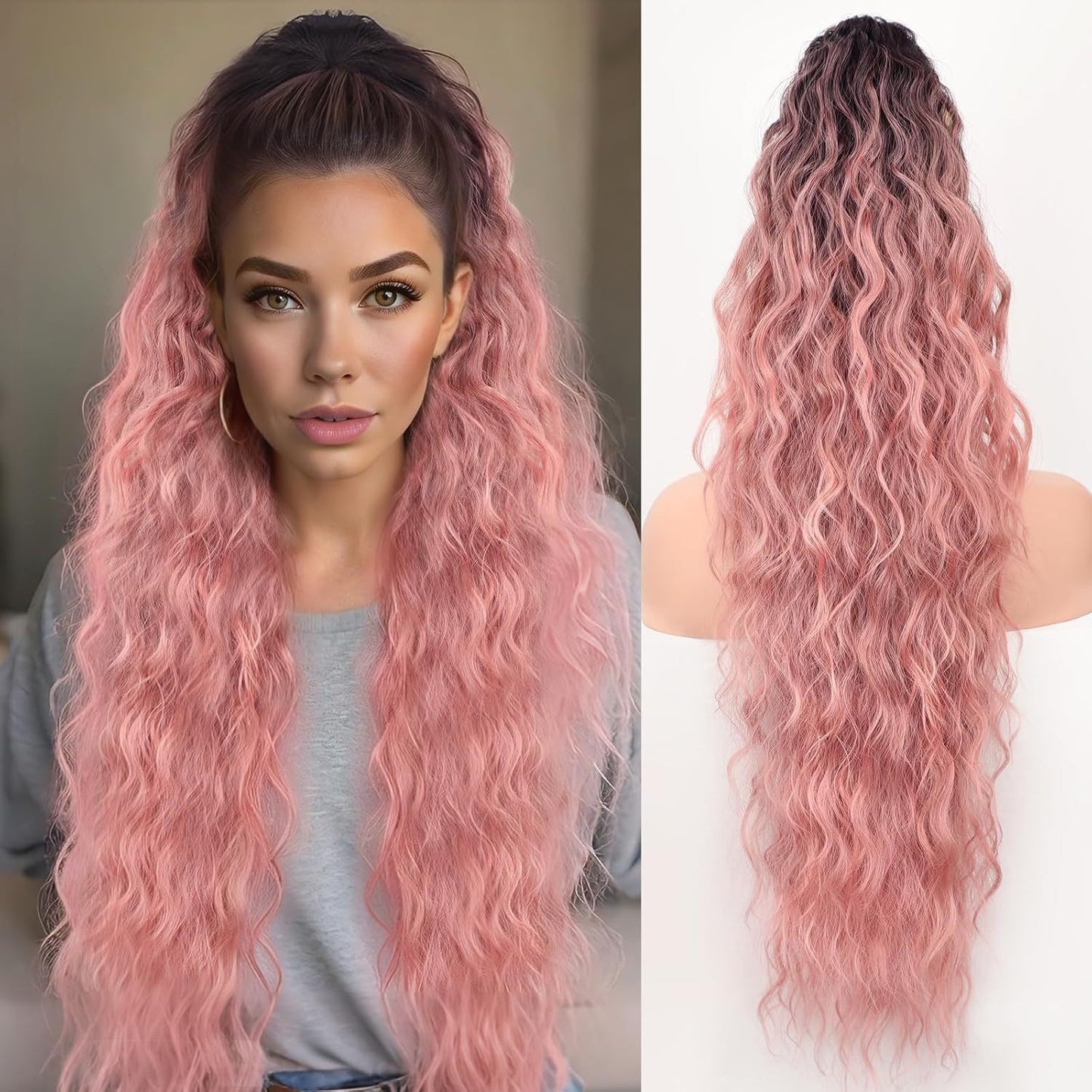 Water Ripple Long Curly Hair