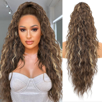 Water Ripple Long Curly Hair