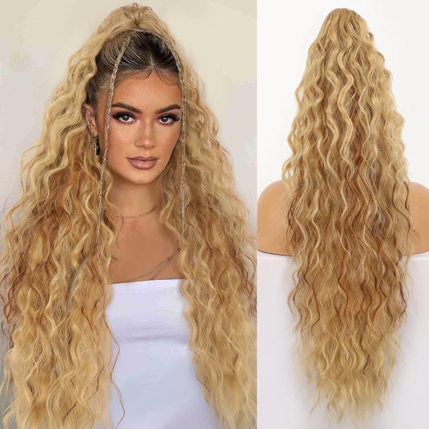 Water Ripple Long Curly Hair