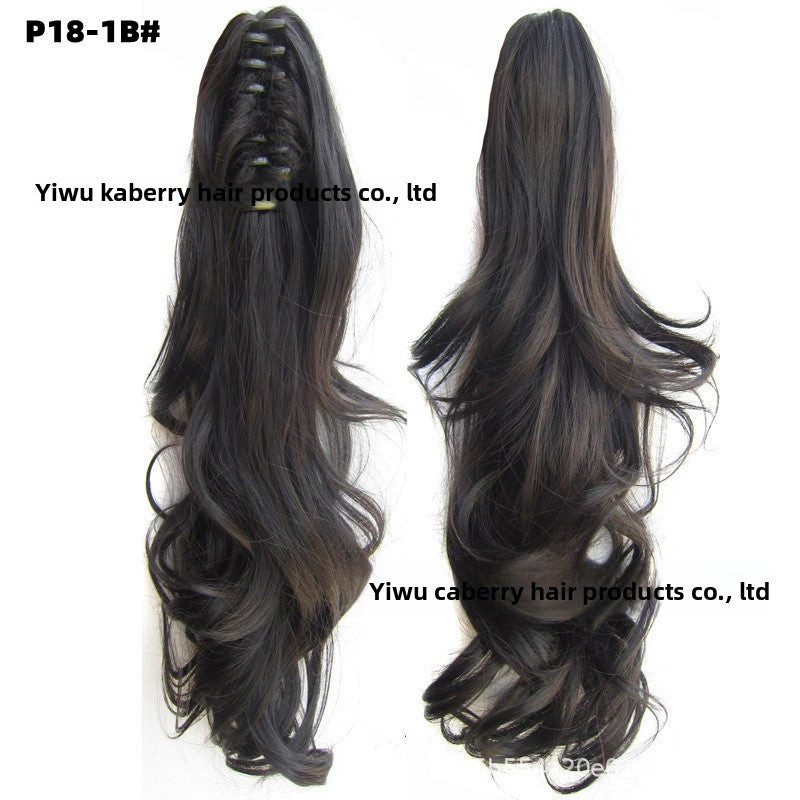 Grab Clip Long Curly Hair Ponytail 