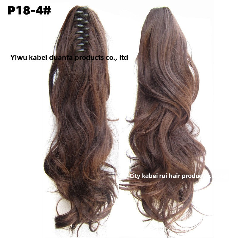 Grab Clip Long Curly Hair Ponytail 