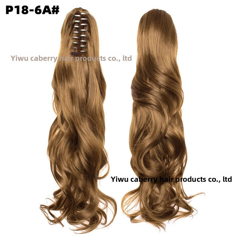 Grab Clip Long Curly Hair Ponytail 