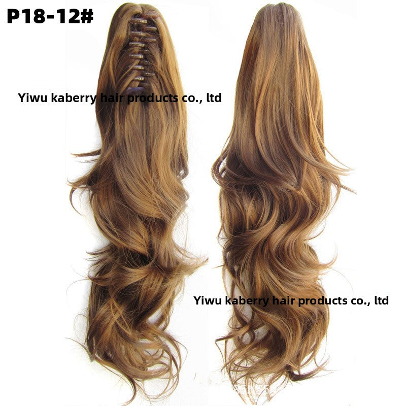 Grab Clip Long Curly Hair Ponytail 