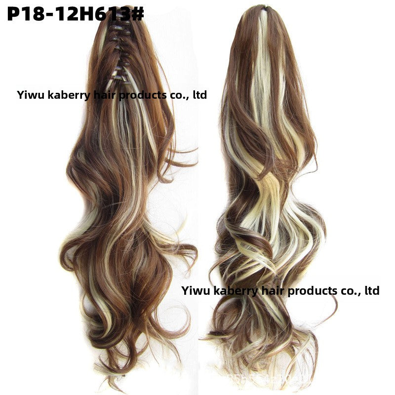 Grab Clip Long Curly Hair Ponytail 