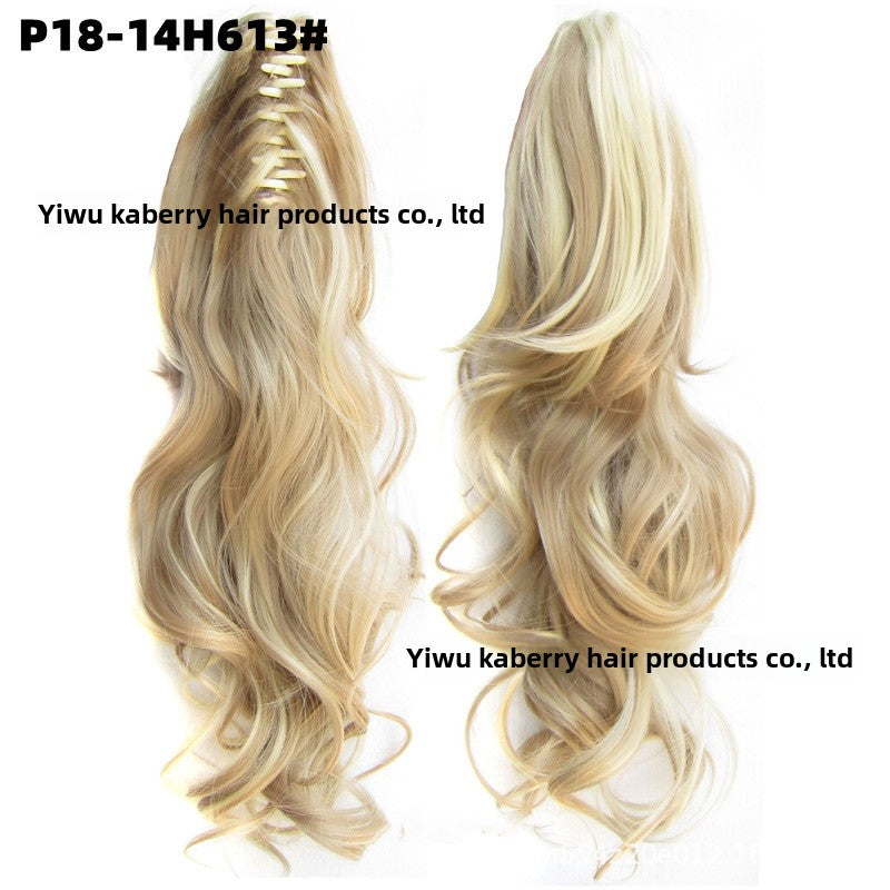 Grab Clip Long Curly Hair Ponytail 
