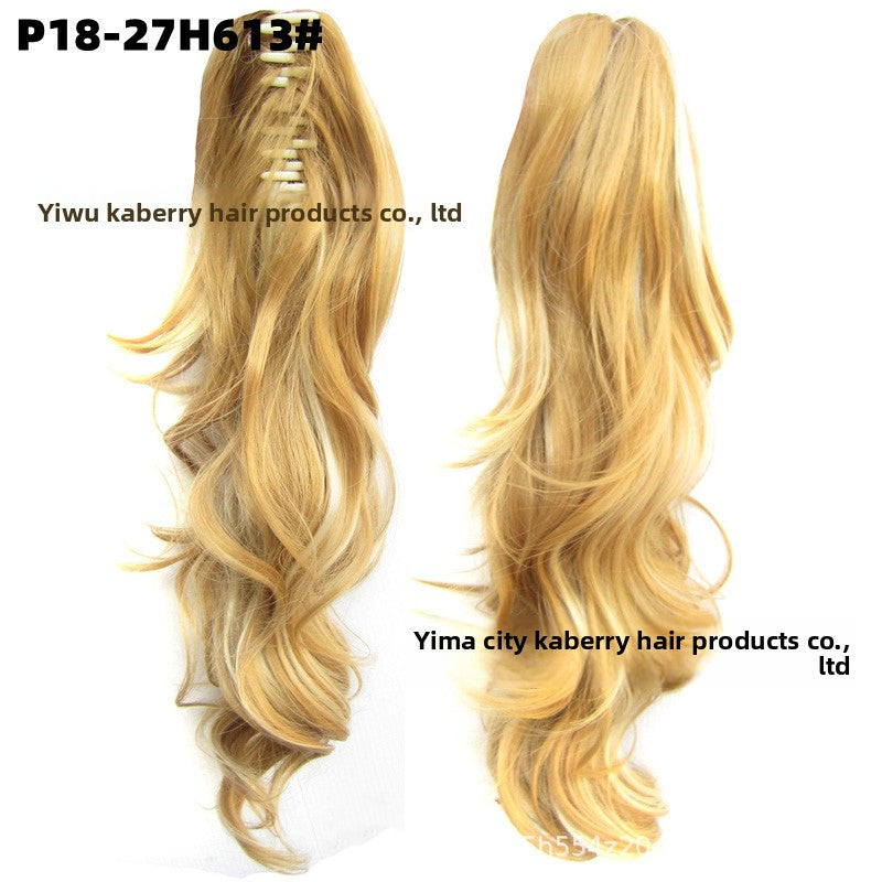 Grab Clip Long Curly Hair Ponytail 