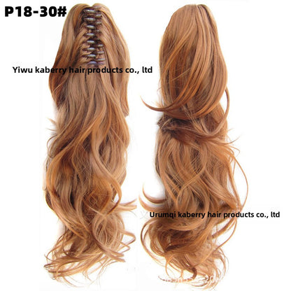 Grab Clip Long Curly Hair Ponytail 