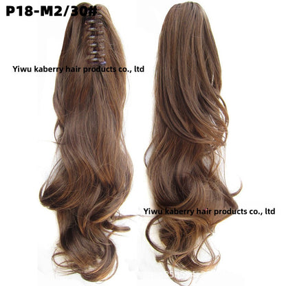 Grab Clip Long Curly Hair Ponytail 