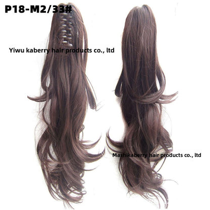 Grab Clip Long Curly Hair Ponytail 